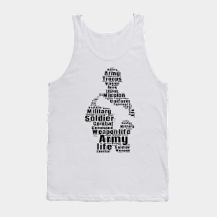 soldier word cloud Tank Top